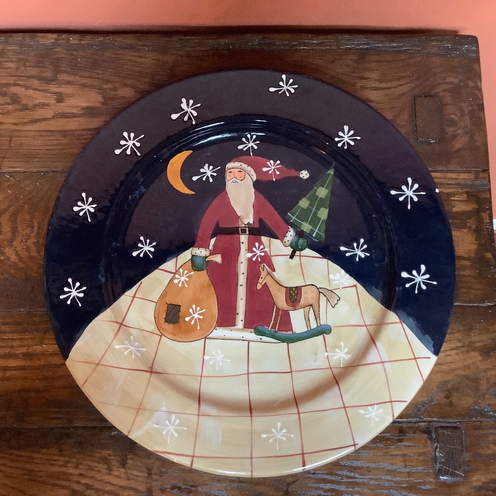 Susan Winget Holiday Platter - 13” wide